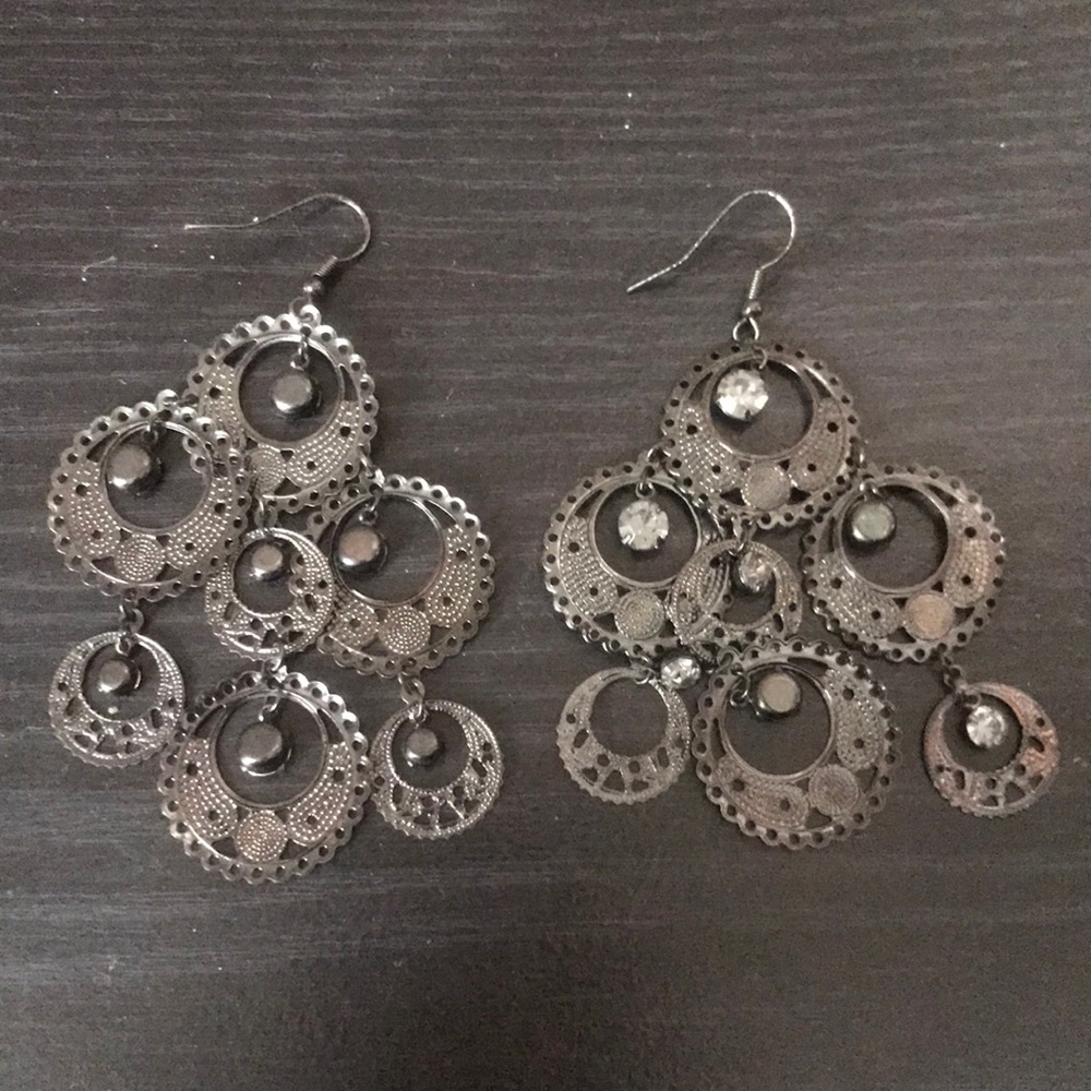 Black Dangle Earrings